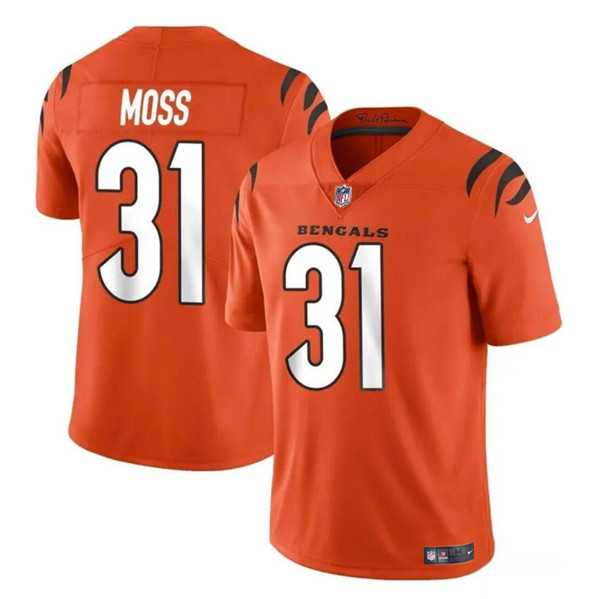 Youth Cincinnati Bengals #31 Zack Moss Orange Vapor Untouchable Limited Stitched Jersey Dzhi->youth nfl jersey->Youth Jersey